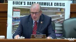 Walberg Demands Answers on Biden's Baby Formula Crisis