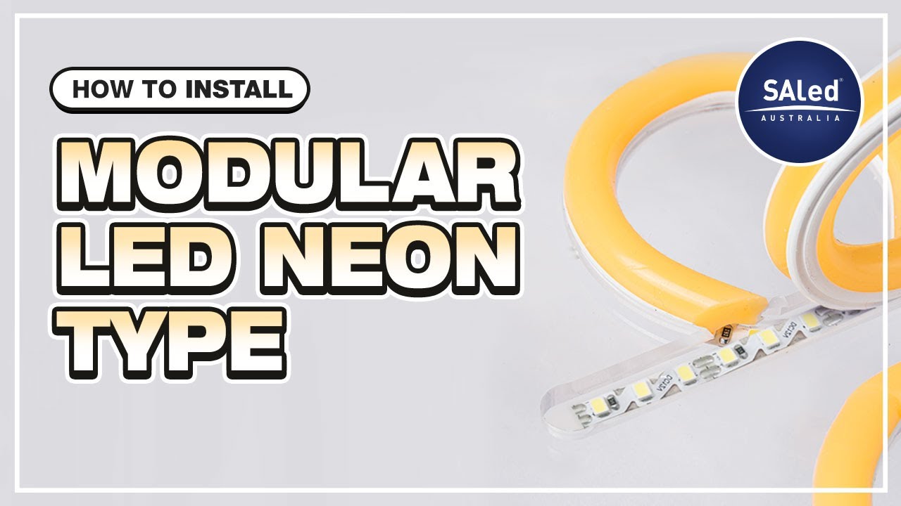 How to install modular LED neon flex - YouTube