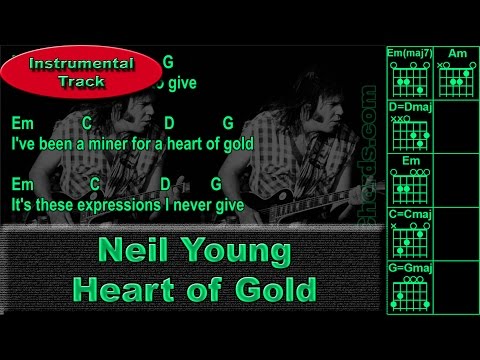 Neil Young Heart Of Gold Instrumental Guitar Chords 0016 B1