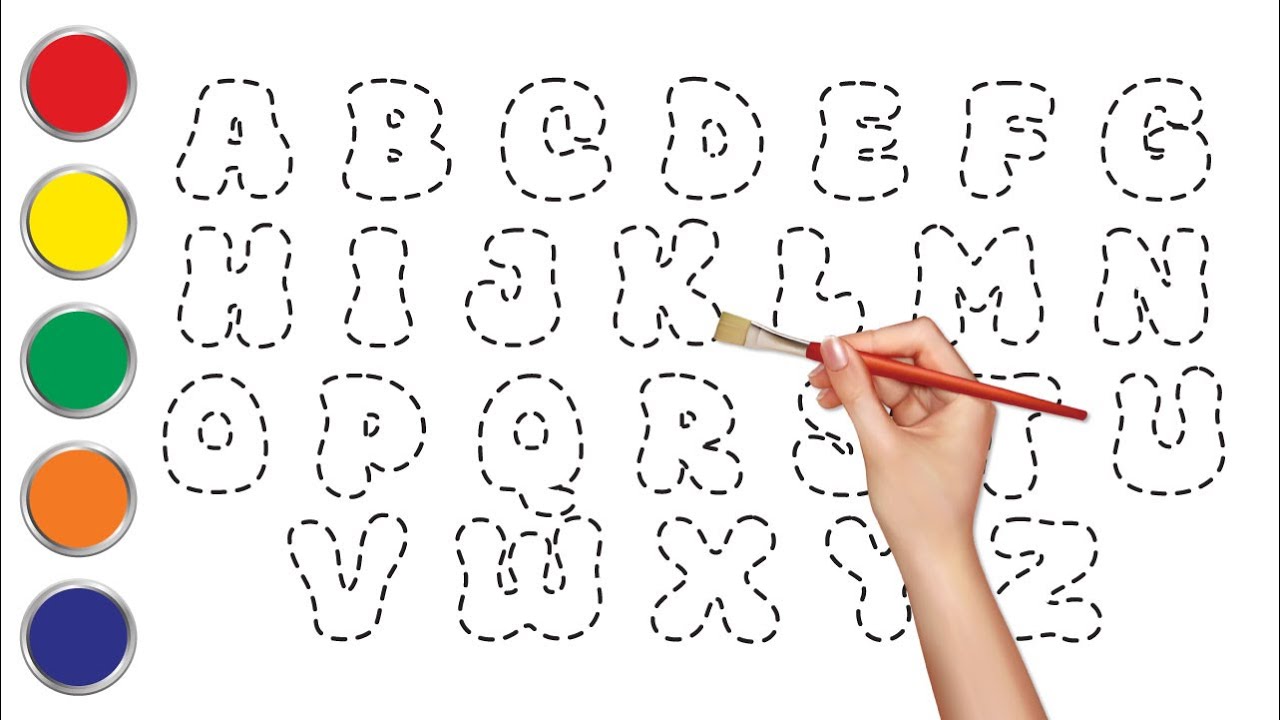 Phonics Song // ABC for Kids // How to Draw Alphabet A to Z // Coloring ...