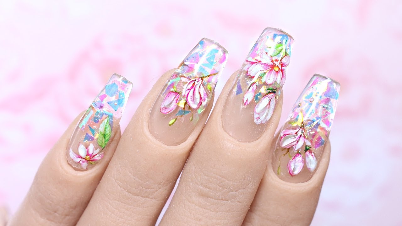 Magical Pastel Floral Nail Art Tutorial