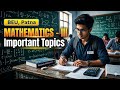 Mathematics-III I Important Topics II 3rd Semester II Civil Engineering II BEU I Pass Marks Strategy