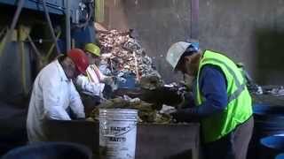 Solid Waste Sort at Pope Douglas Solid Waste Management - Overhead Shot