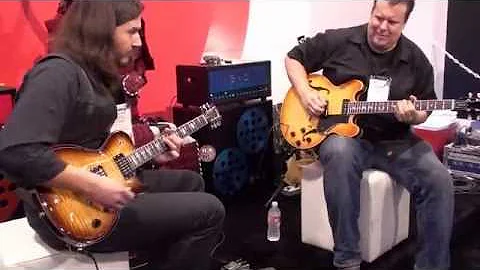 NAMM 2012_FGN Guitars_Carlos E. Perez & Teddy Kumpel