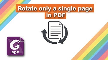 How to rotate only a single page in PDF in Foxit PDF Editor
