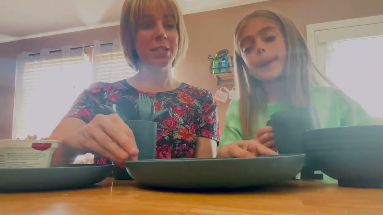 Review of Shopwithgreen Plastic Plates Bowls Mug Sets, Microwave and Dishwasher Safe