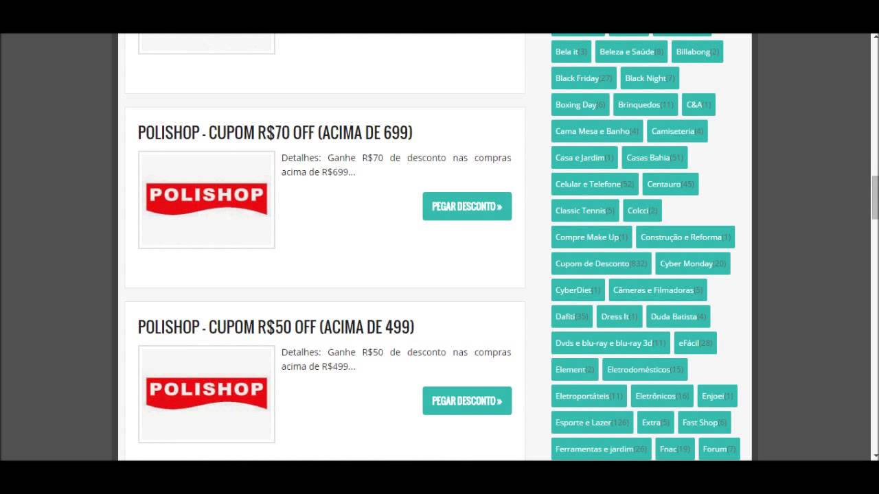 cupom de desconto polishop