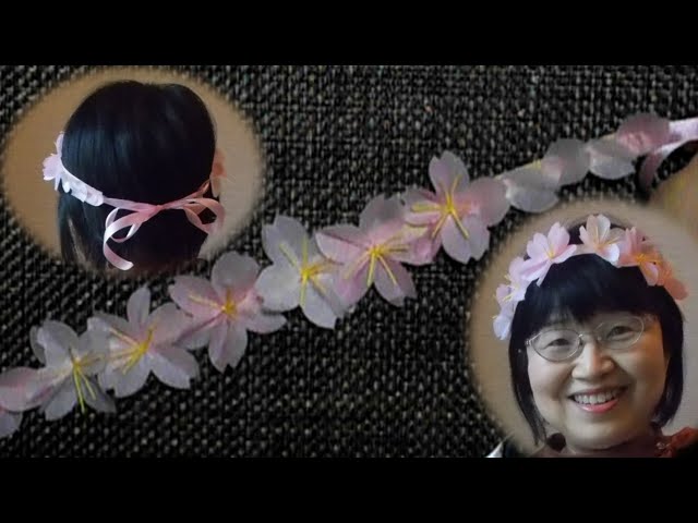 kimie gangiの「さくらの花かんむり」Flower crown - YouTube