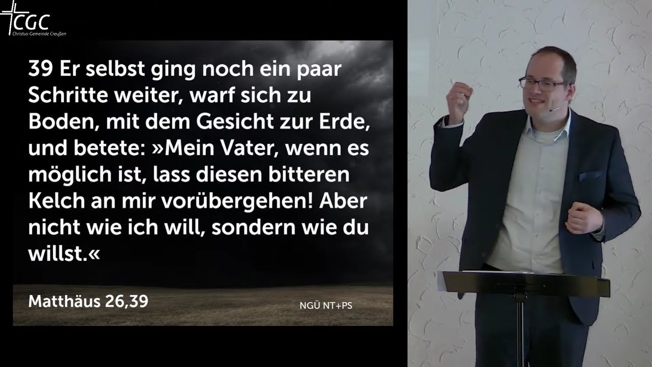 Gottesdienst vom 06.04.25: "Der dunkle Garten" - CGC Creußen