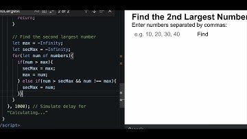 "💻 Find the 2nd Largest Number in JavaScript 🔥 | Coding Interview Question Explained!"