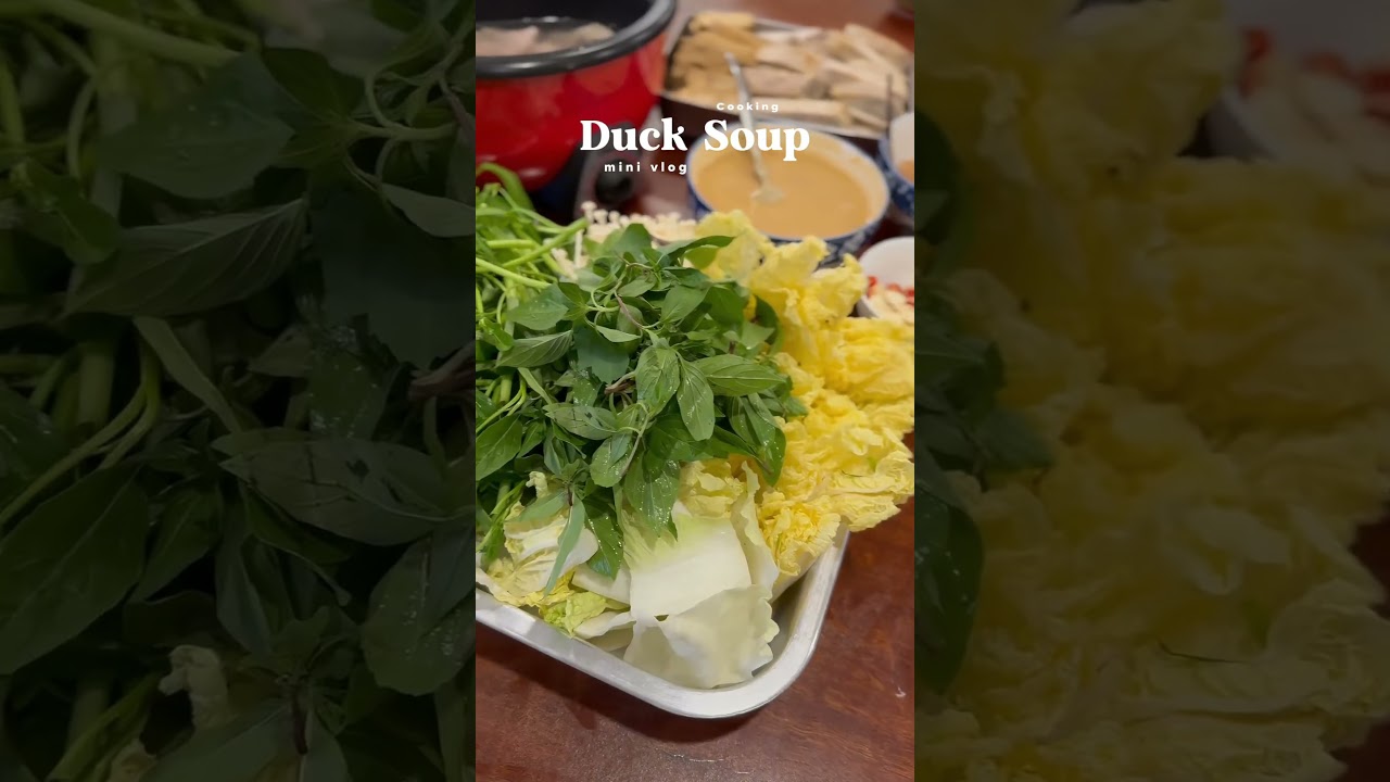 Duck Soup with coconut water 