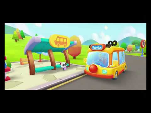 babybus Little panda school bus || go shopping || kids cartoon || babybus game