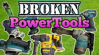 Repairing a selection of broken Makita,  Dewalt and Bosch power tools.