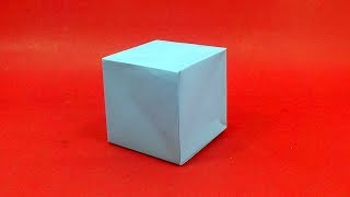 Easy Way To Make An Origami Paper Cube Box  Handmade Cube Box
