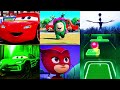 mix- lightning McQueen vs funny cars mix vs oddbods vs siran hed vs gameplay meme song cover