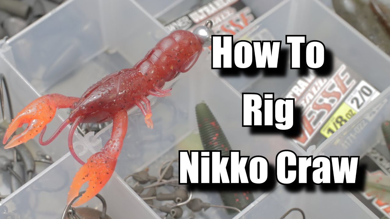 How to Rig the Nikko Craw  Underwater Footage 