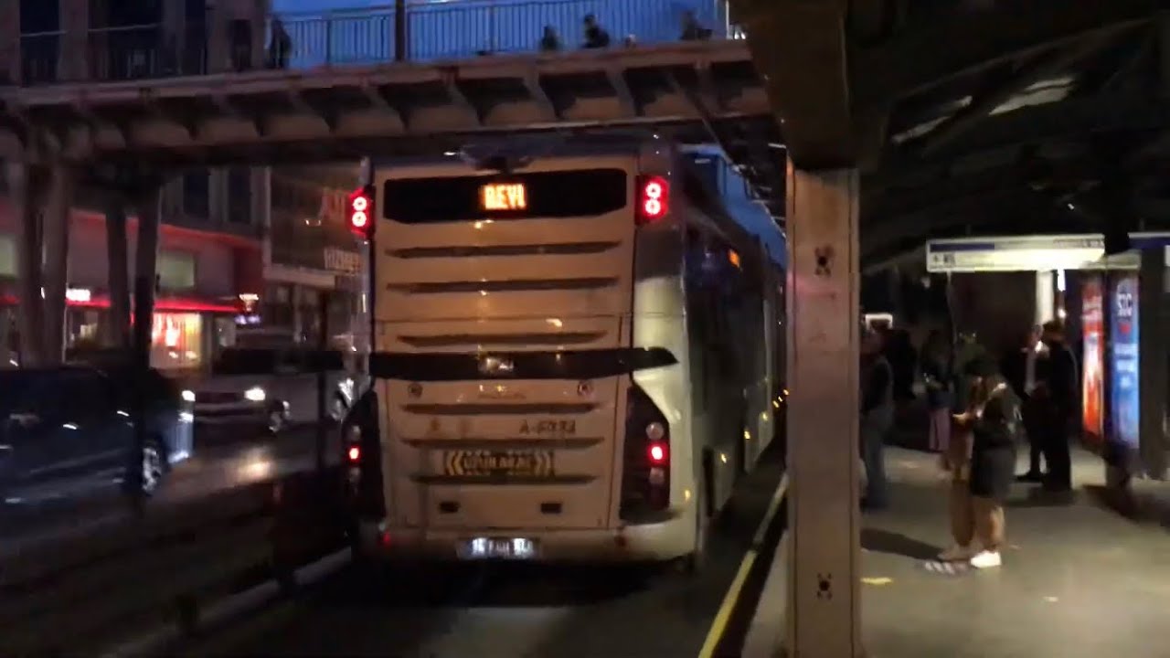 11 MART 2023 İETT YENİ METROBÜS AKİA ULTRA LF25 İÇERSİNDEN AKŞAM SEYİR #2