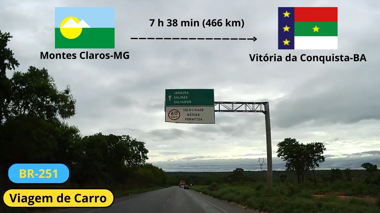 Viagem de carro | BR-251 | Montes Claros-MG - Vitória da Conquista-BA ...