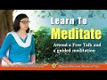 Learn to meditate  benefits of meditation  paramahansa yogananda  kriya yoga  yss