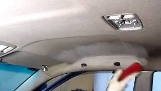 Проведение химчистки потолка салона автомобиля