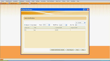 library accounting software - Stock Verification