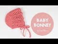 How To Crochet A Simple Baby Bonnet| Croby Patterns