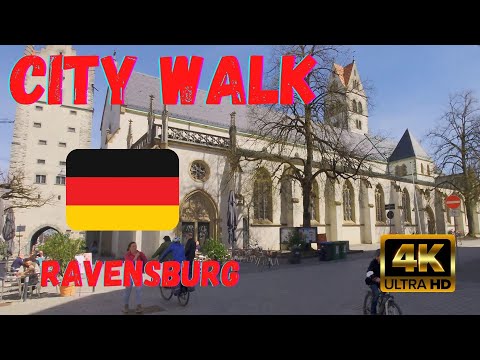 Ravensburg - City Walking Germany 🇩🇪 ✨ [4K HDR ASMR] April 2022