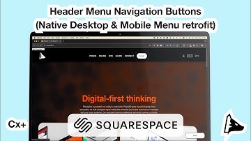 Header Menu Navigation Buttons - Squarespace plugin (Cx+)
