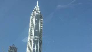 Dubai Marina from Sheikh Zaid Road - Car view
