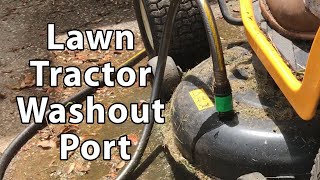 Cub Cadet XT1 Using the Washout Port to Clean Underneath the Deck