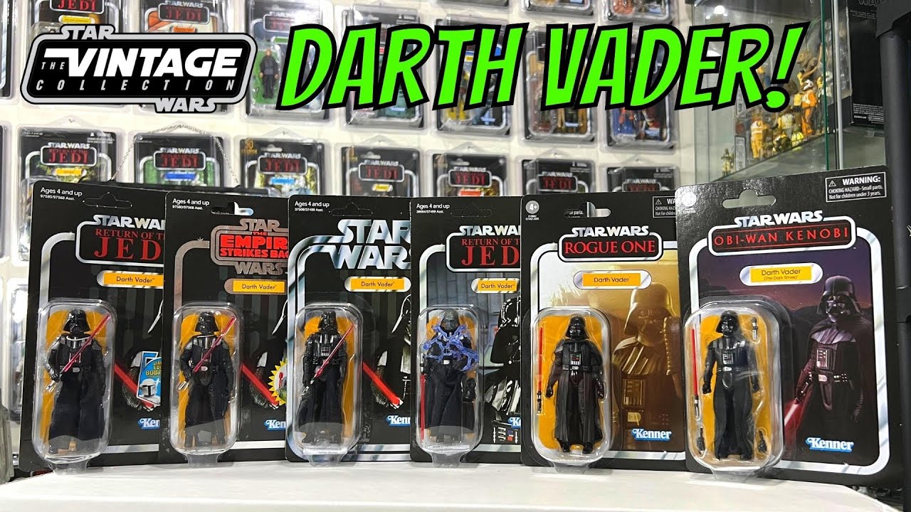Star Wars The Vintage Collection Darth Vader Figures, Card backs