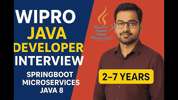 Interview met Wipro Java Developer | 2–7 jaar ervaring | Java 8 | Spring Boot | Microservices | SQL