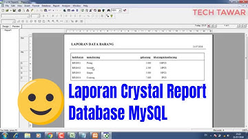 Membuat Laporan Crystal Report Database MySQL