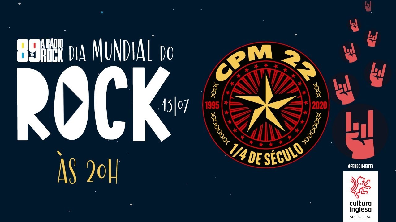 CPM 22 no Dia Mundial do Rock - 89 A Rádio Rock