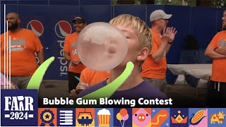 Bubble Gum Blowing Contest Fair 2024