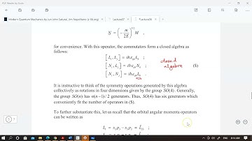 PHY4603 Lecture on April 19, 2021