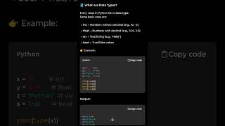 ✅Variable and data types in python 🔥#coding #python #programming #viral
