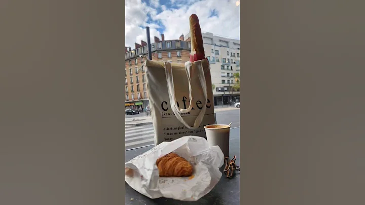 Coffee & croissant #yummy #coffee #croissant #travel #howto #coffeebreak #4k #asmr #asmrsounds #fyp
