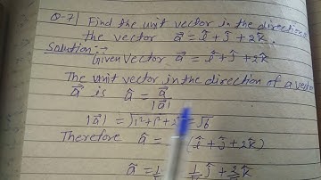 Find the unit vector in the direction of the vector a = i + j + 2k .
