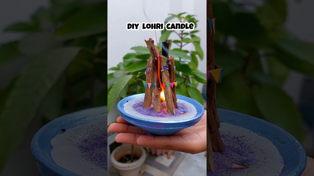 Lohri Ke Lie Banai Special Candle #diy #lohri #craft #candle
