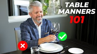 Table Manners For Men & Dinner Party Etiquette