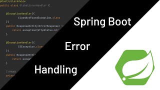 Best Way To Handle Exceptions In Spring Boot?