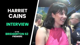 Harriet Cains Bridgerton Series 2 Red Carpet Interview: 