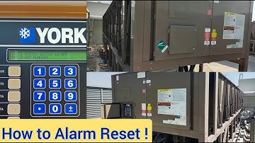 Alarm Reset of York chiller YVAA #chiller #york #hvac #airconditioner #how #technology #technical