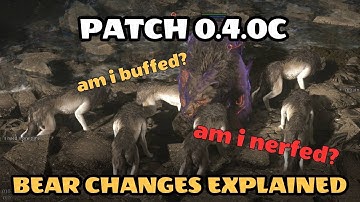 Bear Changes are here!  Are we Buffed?  Are we Nerfed?  Explaining PoE 2 Patch 0.4.0c