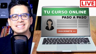Cómo Crear Un Curso Online o Membresía 🔴 En vivo paso a paso ✅