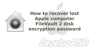 How to recover lost Apple computer FileVault 2 disk encryption password