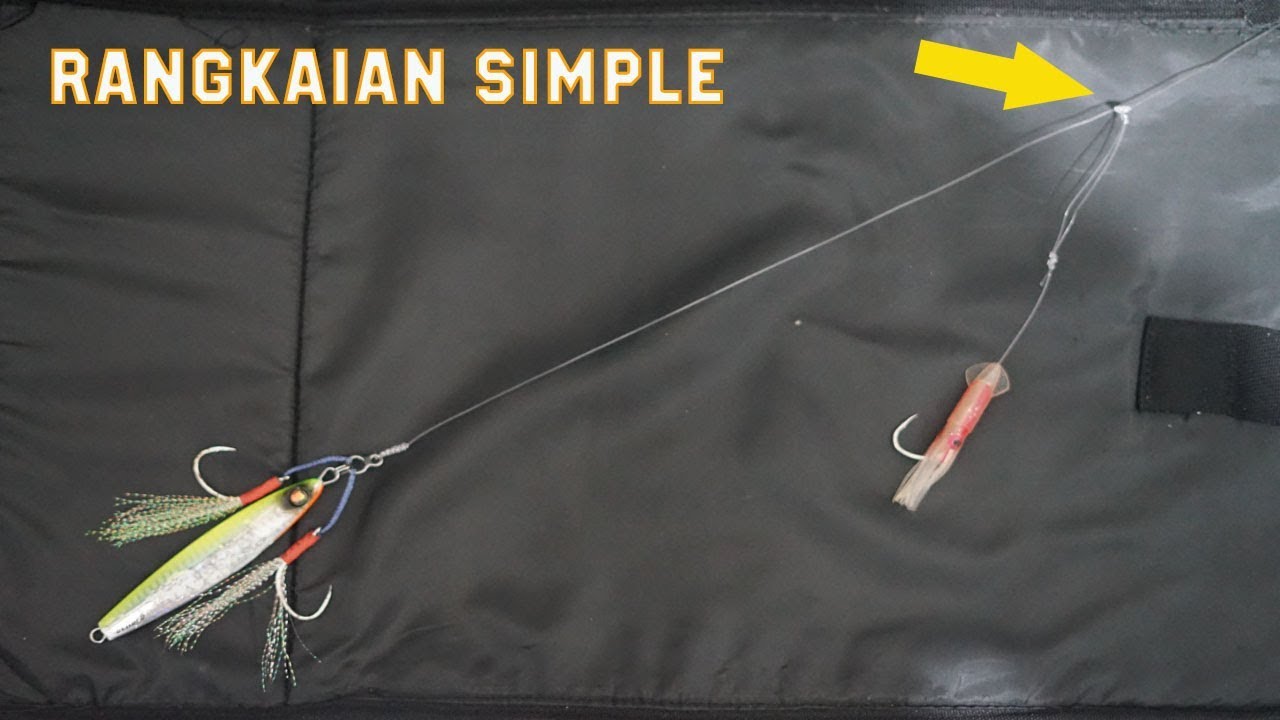 Cara Membuat Rangkaian Softlure Atau Dasaran | Dropper Loop Rig - YouTube
