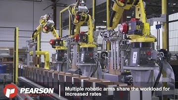 Multi-Robot Partition Inserting System Glass Bottle Application