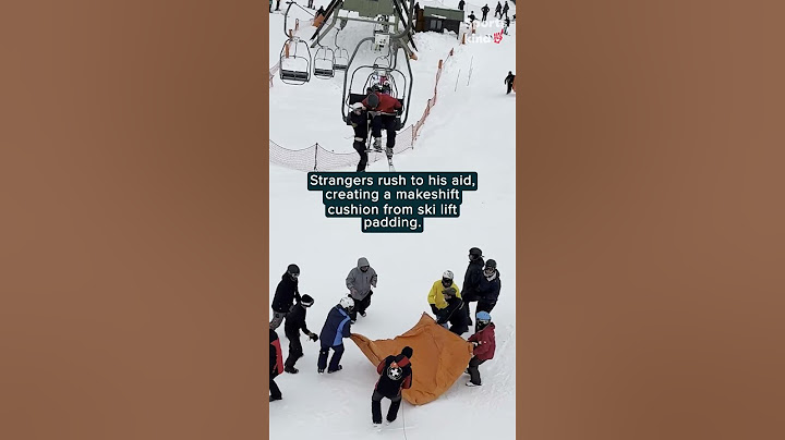 Watch the dramatic rescue of boy who fell out of a ski lift